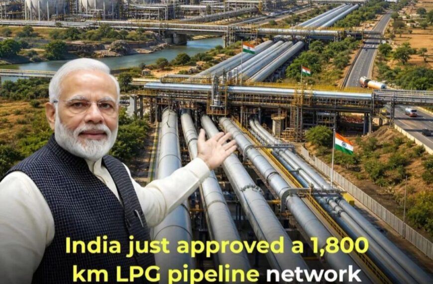 ದೇಶದ 6 ರಾಜ್ಯಗಳಿಗೆ ಸಿಹಿ ಸುದ್ದಿ: ₹7,000 ಕೋಟಿ ವೆಚ್ಚದ 1,800 ಕಿ.ಮೀ LPG ಪೈಪ್ಲೈನ್ಗೆ ಕೇಂದ್ರ ಅನುಮೋದನೆ! ಟ್ಯಾಂಕರ್ ಹಾವಳಿಗೆ ಬ್ರೇಕ್!