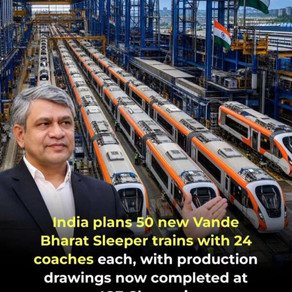 ರೈಲ್ವೆ ಪ್ರಯಾಣಿಕರಿಗೆ ಭರ್ಜರಿ ಸಿಹಿ ಸುದ್ದಿ: 24 ಬೋಗಿಗಳ 50 ಹೊಸ ವಂದೇ ಭಾರತ್ ಸ್ಲೀಪರ್ ರೈಲುಗಳು ಶೀಘ್ರದಲ್ಲೇ ಆರಂಭ! ICF ಚೆನ್ನೈನಲ್ಲಿ ಡಿಸೈನ್ ಪೂರ್ಣ!
