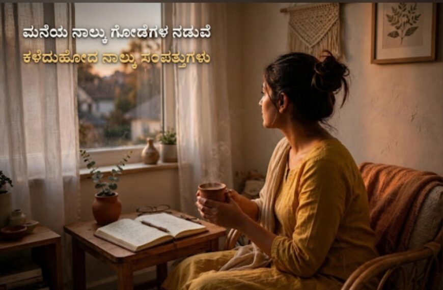 ಮನೆಯ ನಾಲ್ಕು ಗೋಡೆಗಳ ನಡುವೆ ಕಳೆದುಹೋದ ನಾಲ್ಕು ಸಂಪತ್ತುಗಳು
